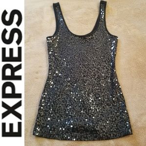 Black Sparkle Tank ll Express
